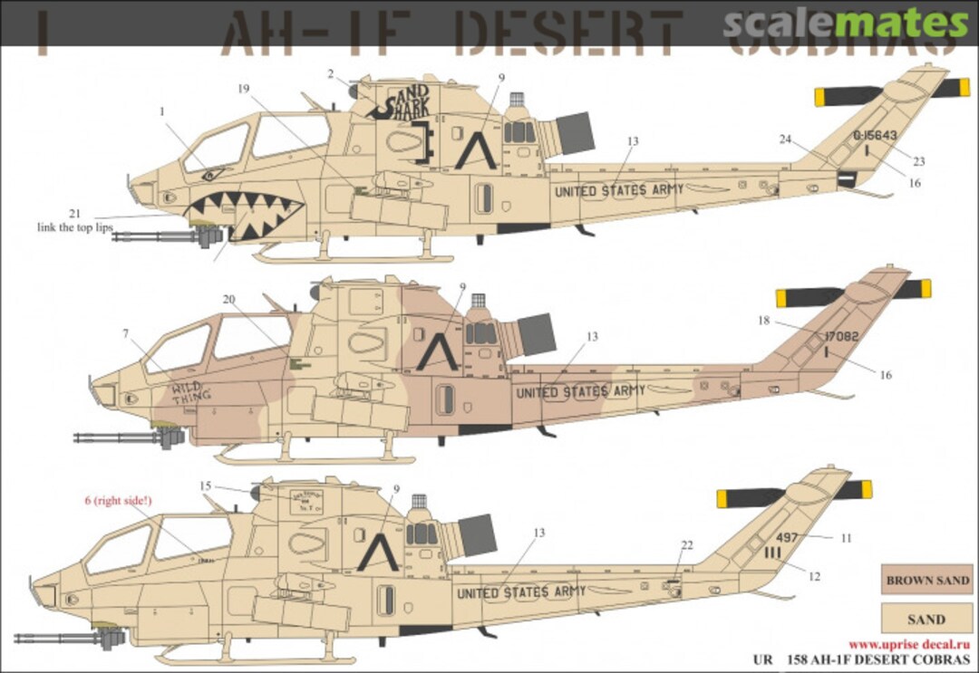 Boxart AH-1F Desert Cobras UR72158 UpRise