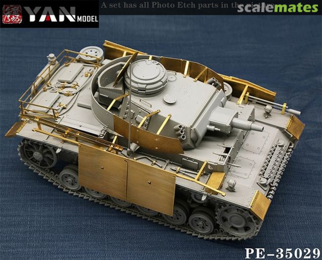 Boxart WWII German Panzer III N Tank PE set PE-35029 Yan Model