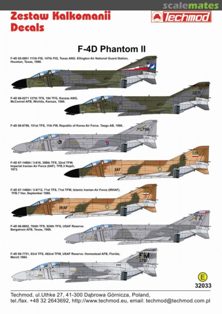 Boxart F-4D Phantom II 32033 Techmod