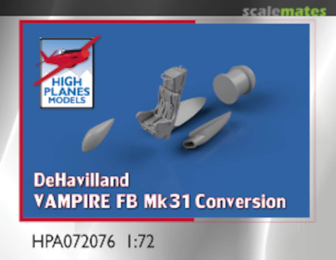 Boxart De Havilland Vampire FB.31 Conversion HPA72076 High Planes Models