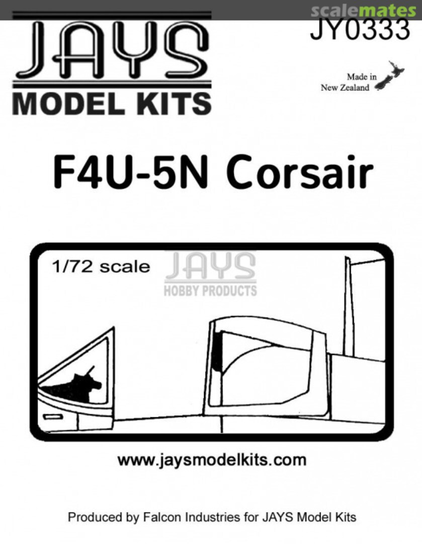 Boxart Chance Vought F4U-5N Corsair Canopy JY0333 JAYS Model Kits