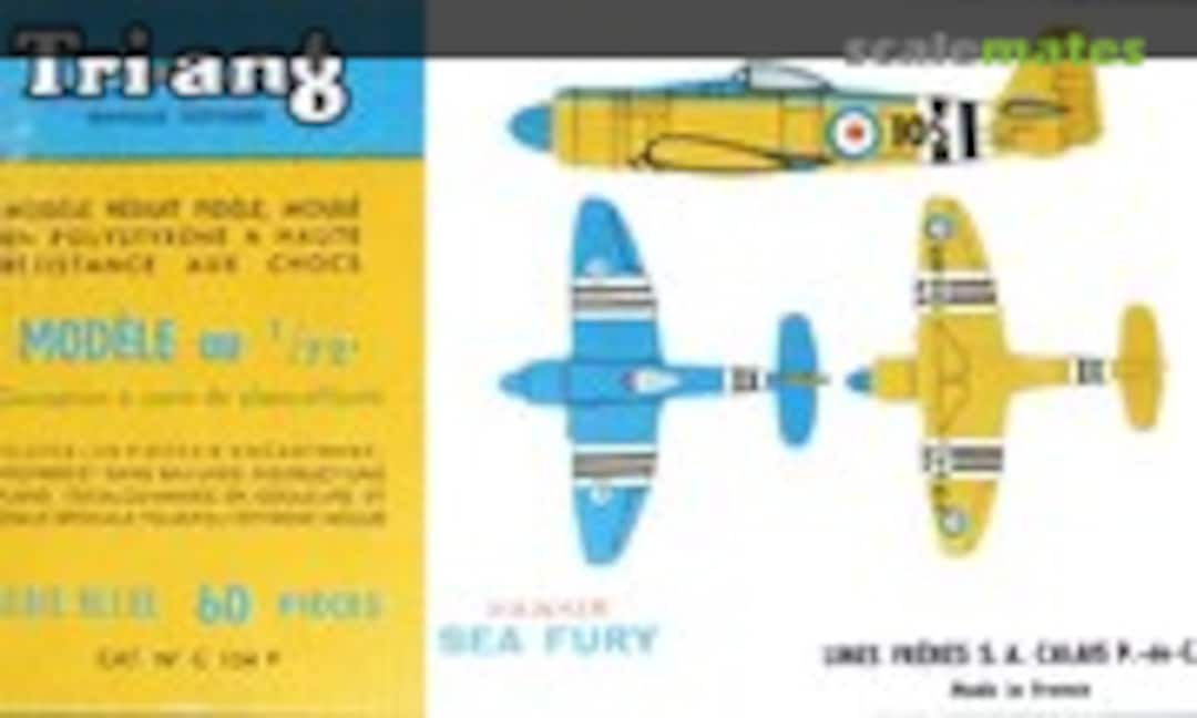 1:72 Hawker Sea Fury (Tri-ang (FROG) 154.P)