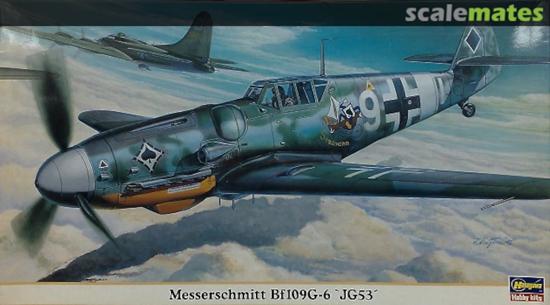 Boxart Messerschmitt Bf109G-6 'JG53' 09313 Hasegawa