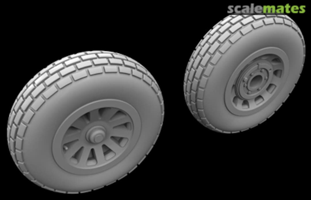 Boxart P-51 Mustang - Block Tread wheels HSR 32002 Hussar Productions