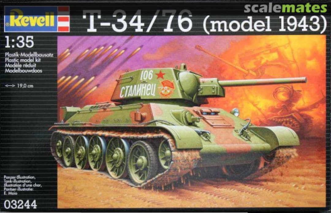 Boxart T-34/76 (model 1943) 03244 Revell