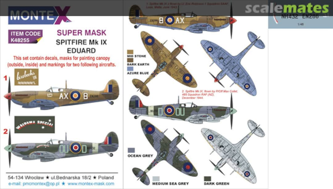 Boxart Spitfire Mk.IX K48255 Montex