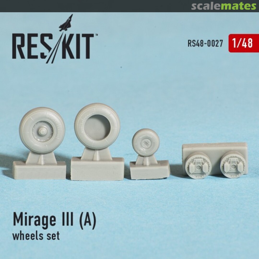 Boxart Mirage III (A) - wheels set RS48-0027 ResKit