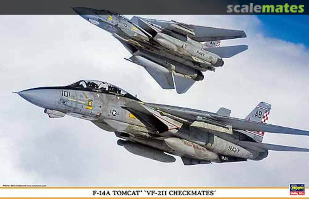 Boxart F-14A Tomcat `VF-211 Checkmates´ 09851 Hasegawa