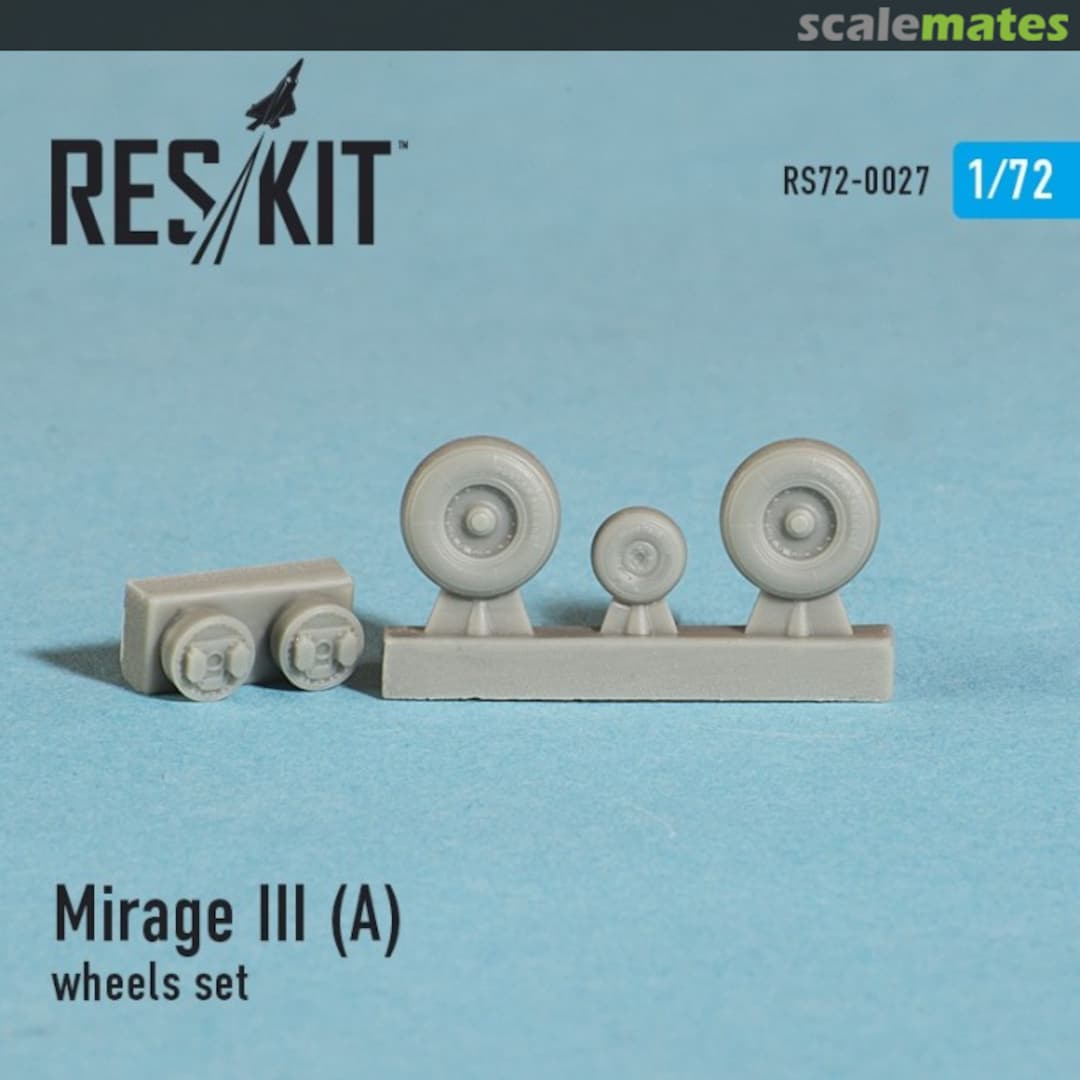 Boxart Mirage III (A) - wheels set RS72-0027 ResKit