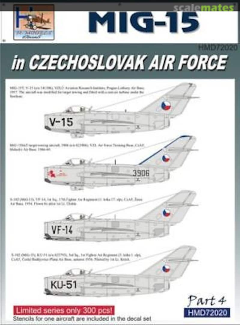 Boxart Mikoyan MiG-15 in CzAF, Part 4 HMD72020 H-Models Decals