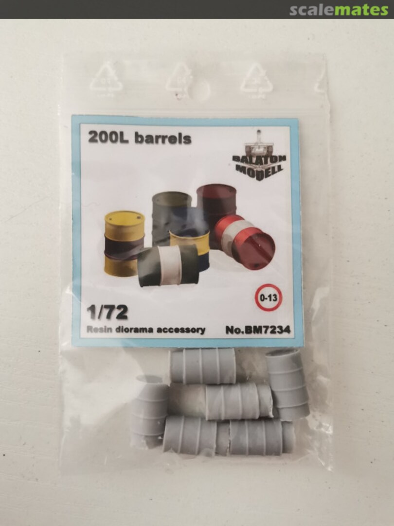 Boxart 200L Barrels (6 Pcs.) BM7234 Balaton Modell