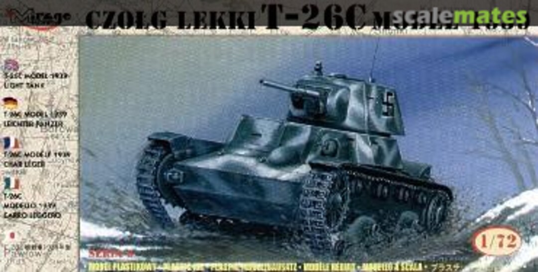 Boxart T-26C model 1939 72612 Mirage Hobby