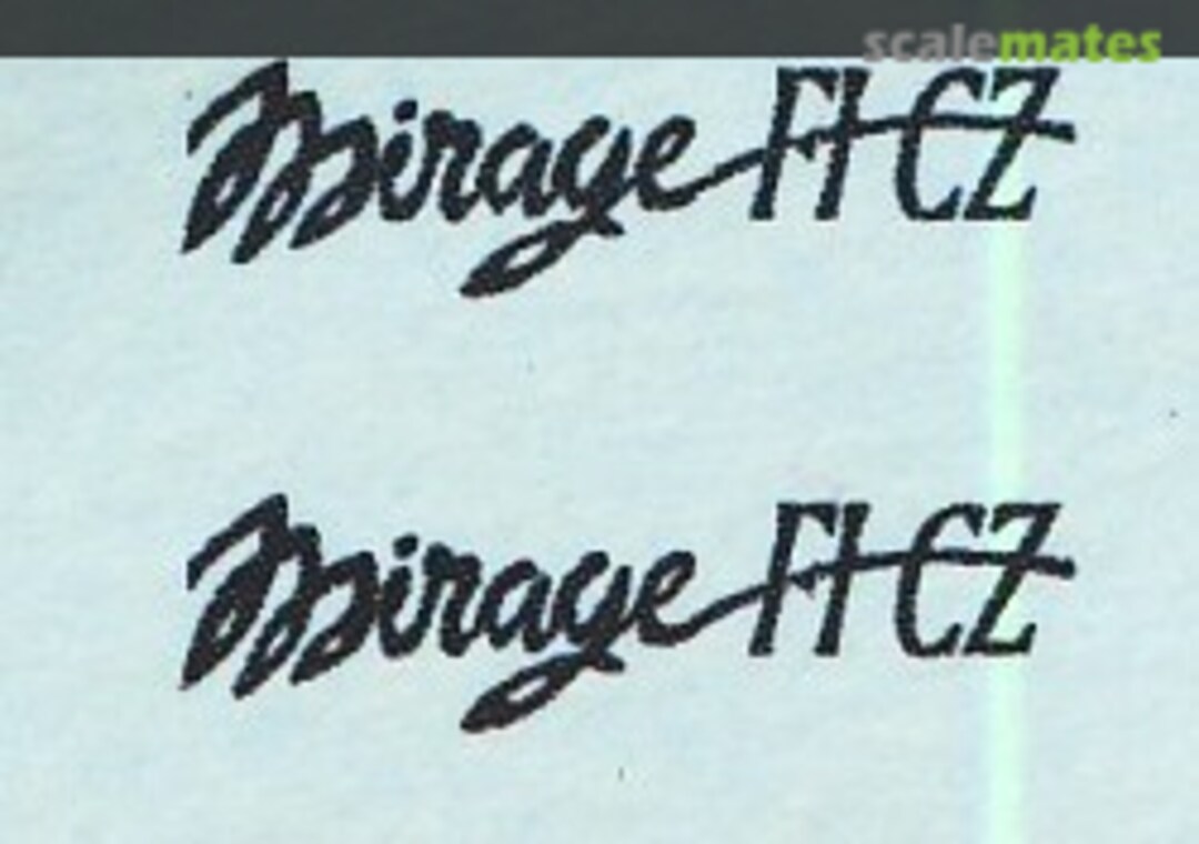 Boxart SAAF Mirage F1CZ name MAV-480116 MAV Decals