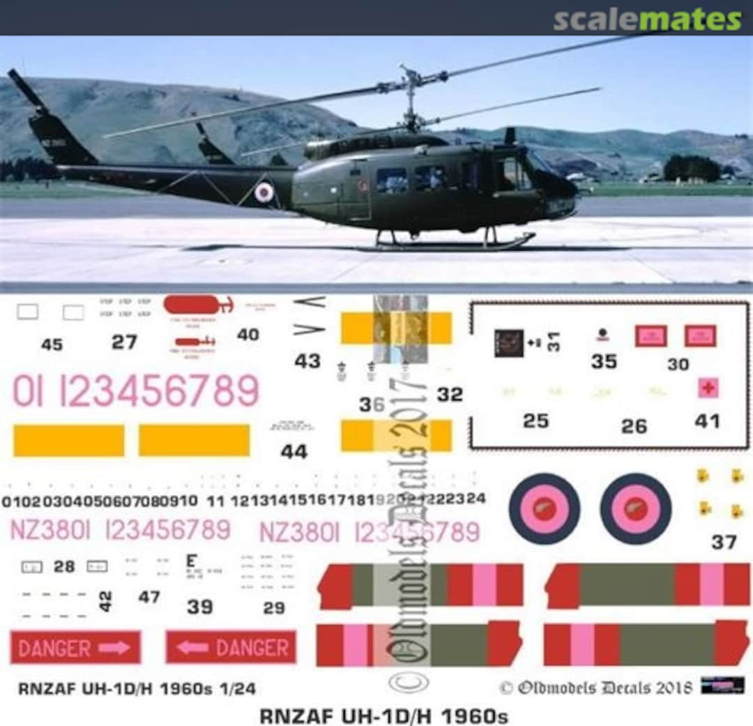 Boxart RNZAF UH-1D/H Iroquois delivery - 1969 OMD0359 Oldmodels Decals