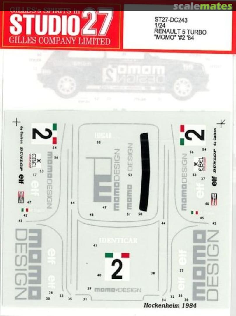 Boxart Renault 5 Turbo ST27-DC243 Studio27