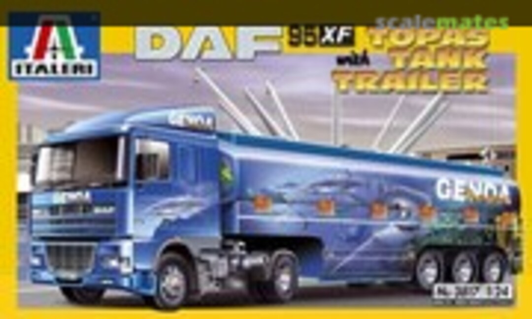 1:24 DAF 95XF with Topas Tank Trailer (Italeri 3817)