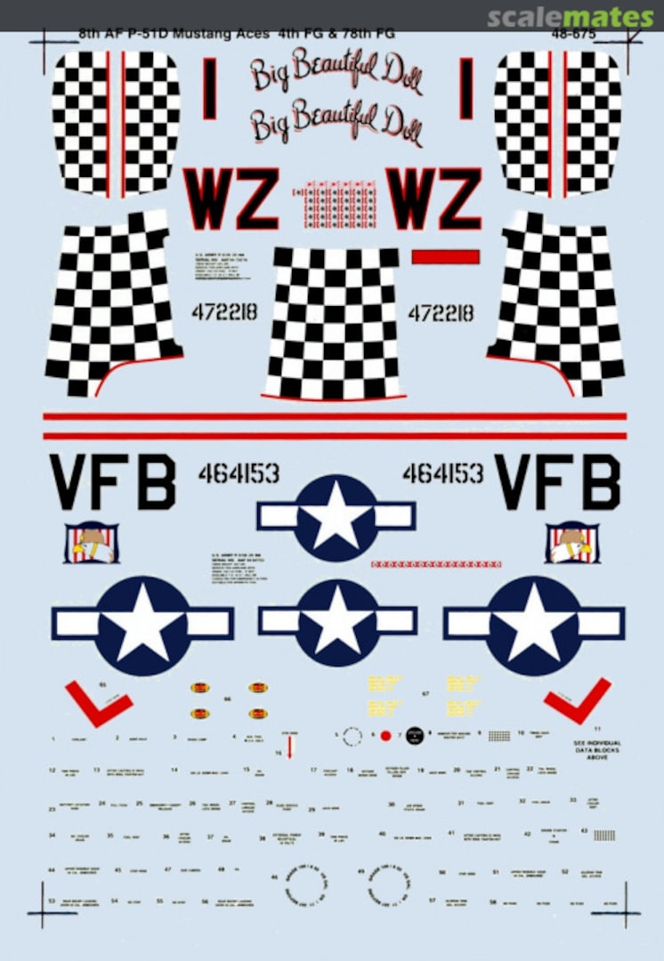 Boxart 8th Air Force Mustang Aces 48-0675 SuperScale International