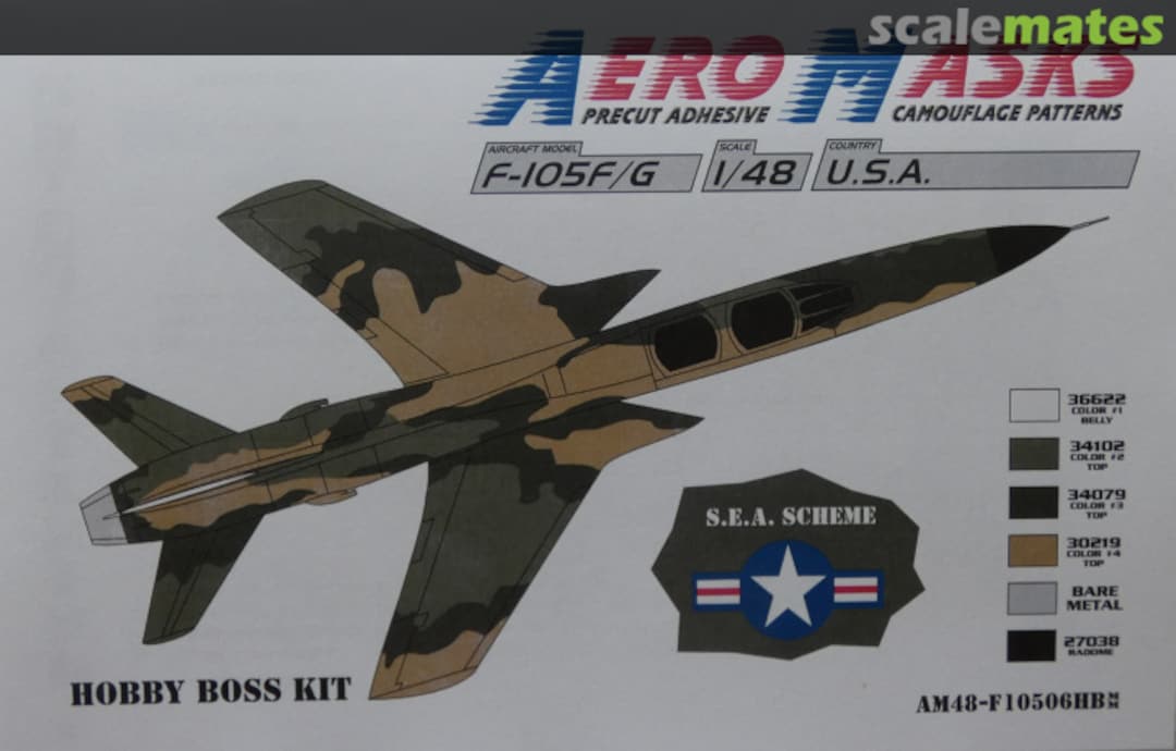 Boxart F-105F/G Thunderchief AM48-10506HB AeroMasks