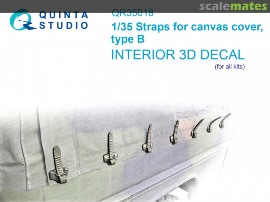 Boxart Straps for canvas cover, type B QR35018 Quinta Studio