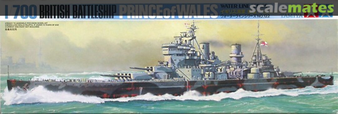 Boxart British Battleship Prince of Wales WL.B122 Tamiya