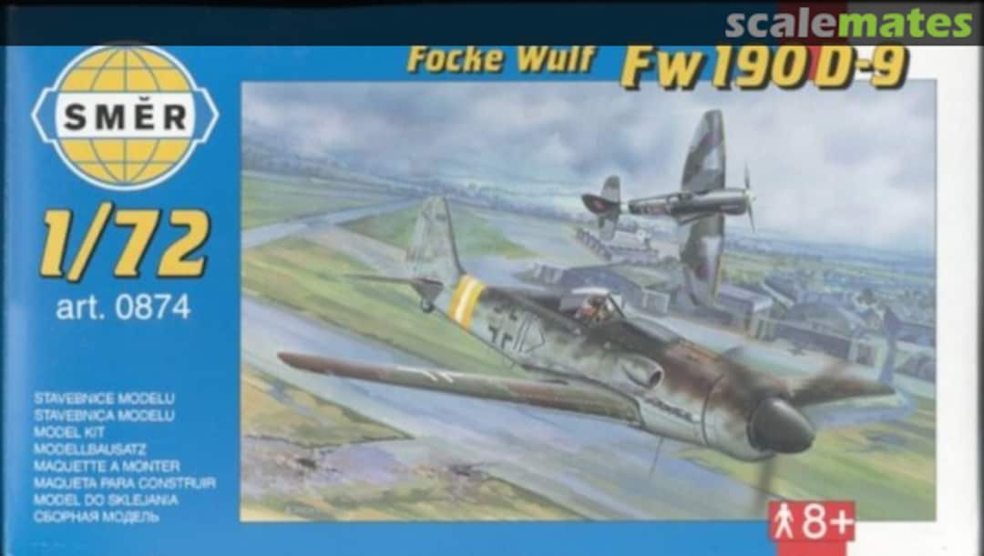 Boxart Focke Wulf Fw 190 D-9 0874 Směr