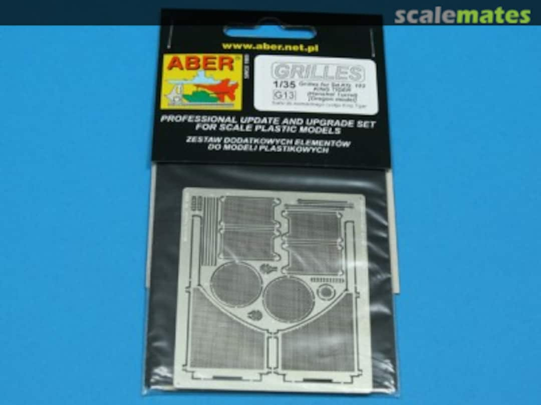 Boxart Grilles for Sd.Kfz.182 King Tiger (Henshel Turret) 35G13 Aber