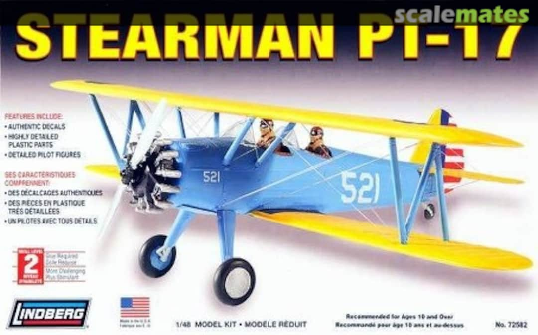 Boxart Stearman PT-17 72582 Lindberg