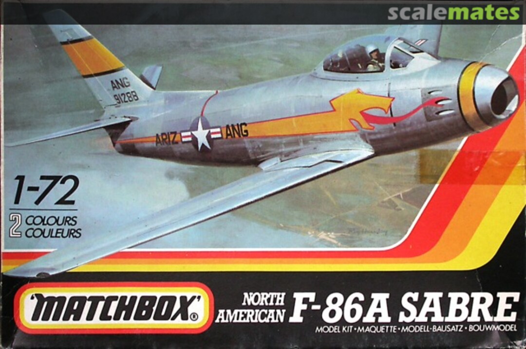 Boxart North American F-86A Sabre PK-32 Matchbox