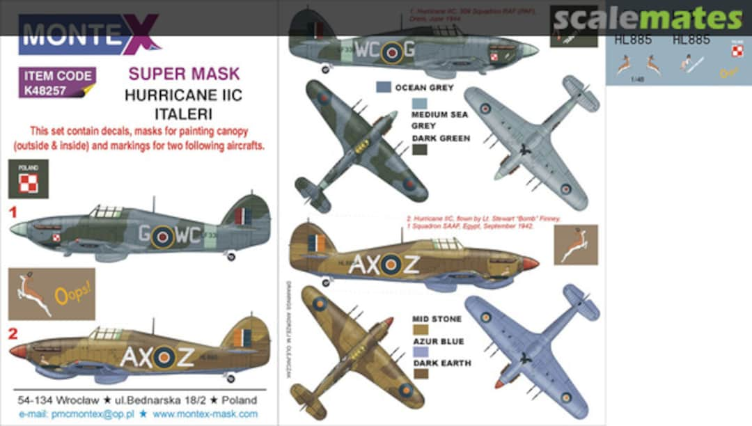 Boxart Hawker Hurricane Mk.IIc K48257 Montex