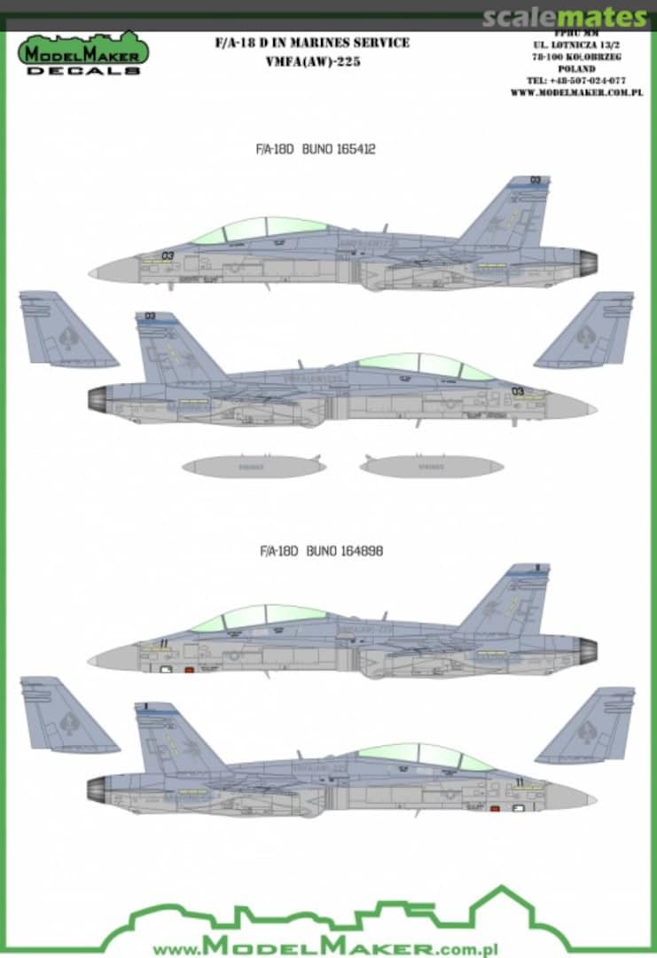 Boxart F/A-18D VMFA-225 Vikings D48054 ModelMaker