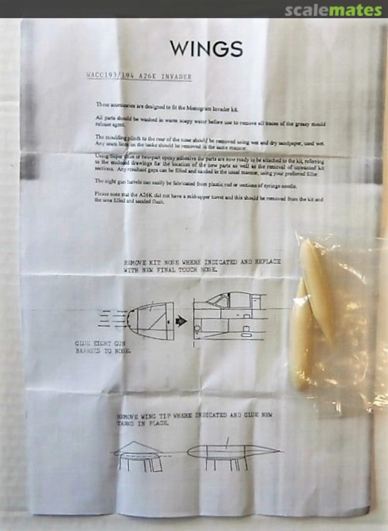 Boxart A26K INVADER CONVERSION WACC193/194 Wings