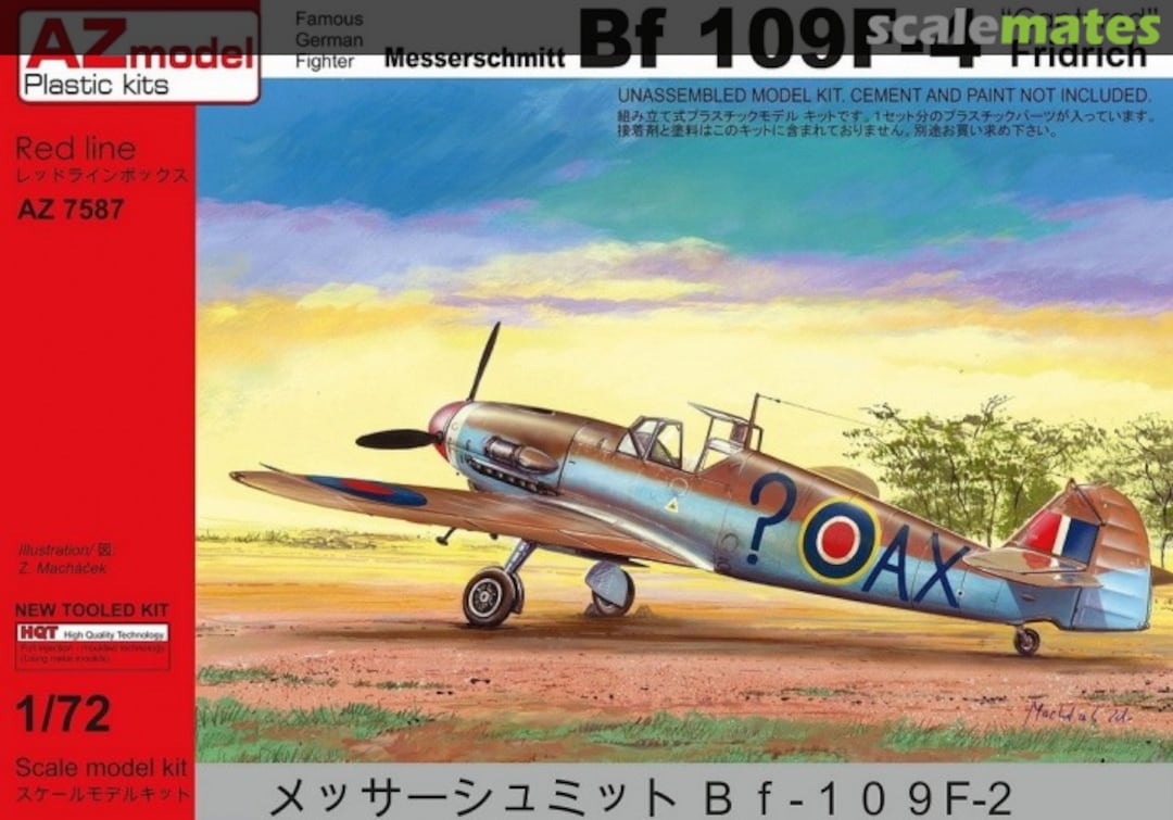 Boxart Messerschmitt Bf 109F-4 AZ7587 AZmodel