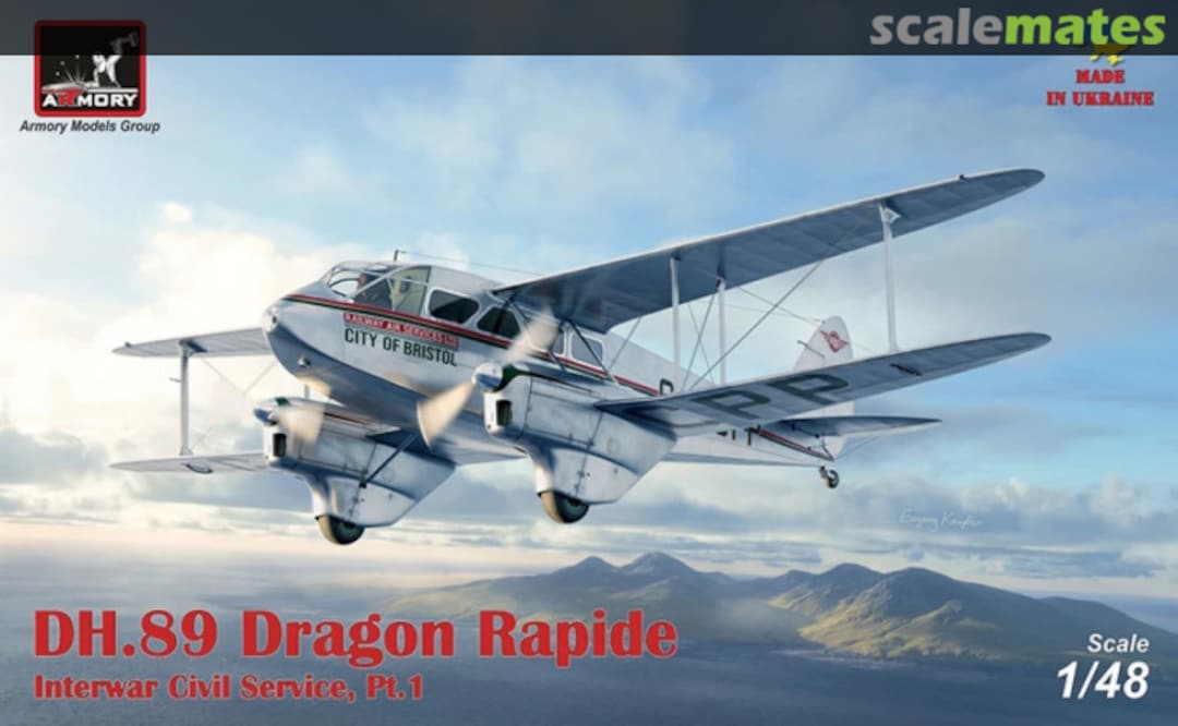 Boxart DH-89A Dragon Rapide AR48005 Armory