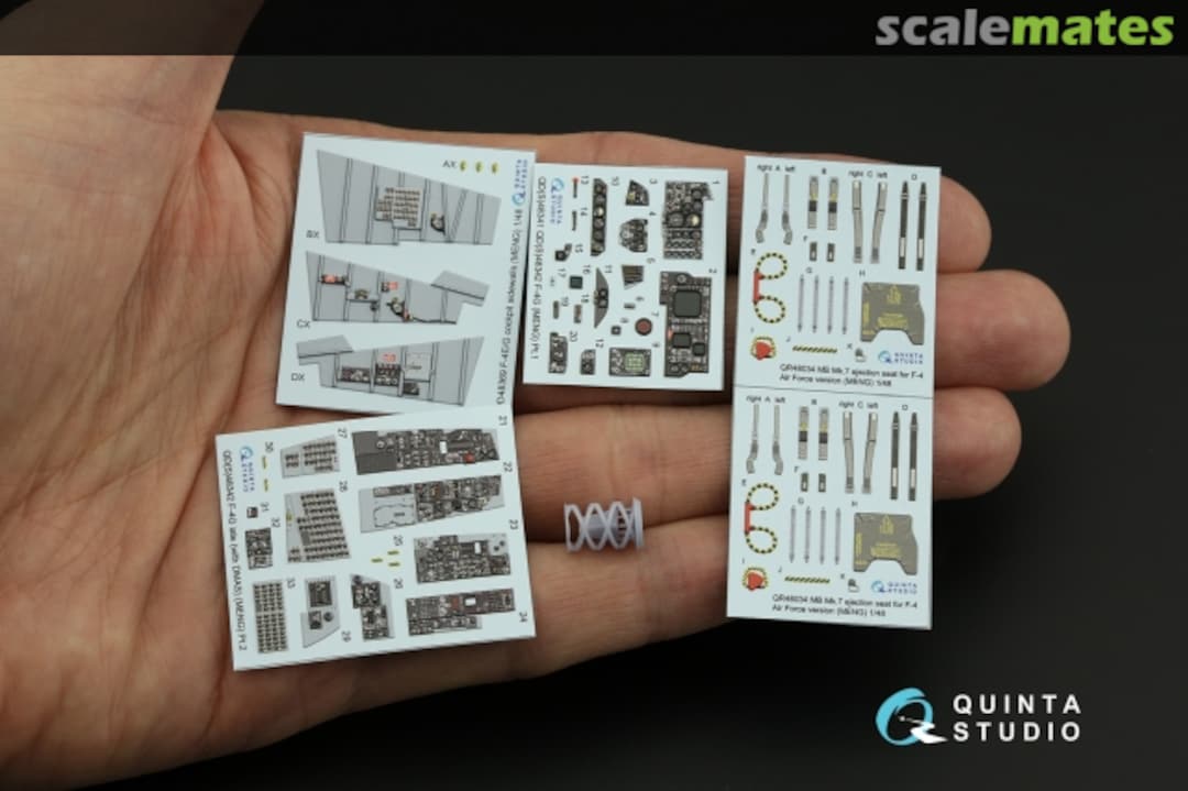 Contents F-4G Late (with DMAS) after about 1985 interior 3D decals (with 3D-printed resin parts) QD+48342 Quinta Studio