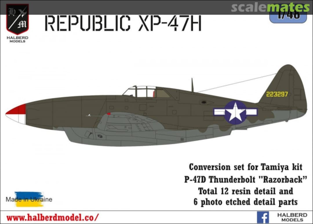 Boxart Republic XP-47H none Halberd Models