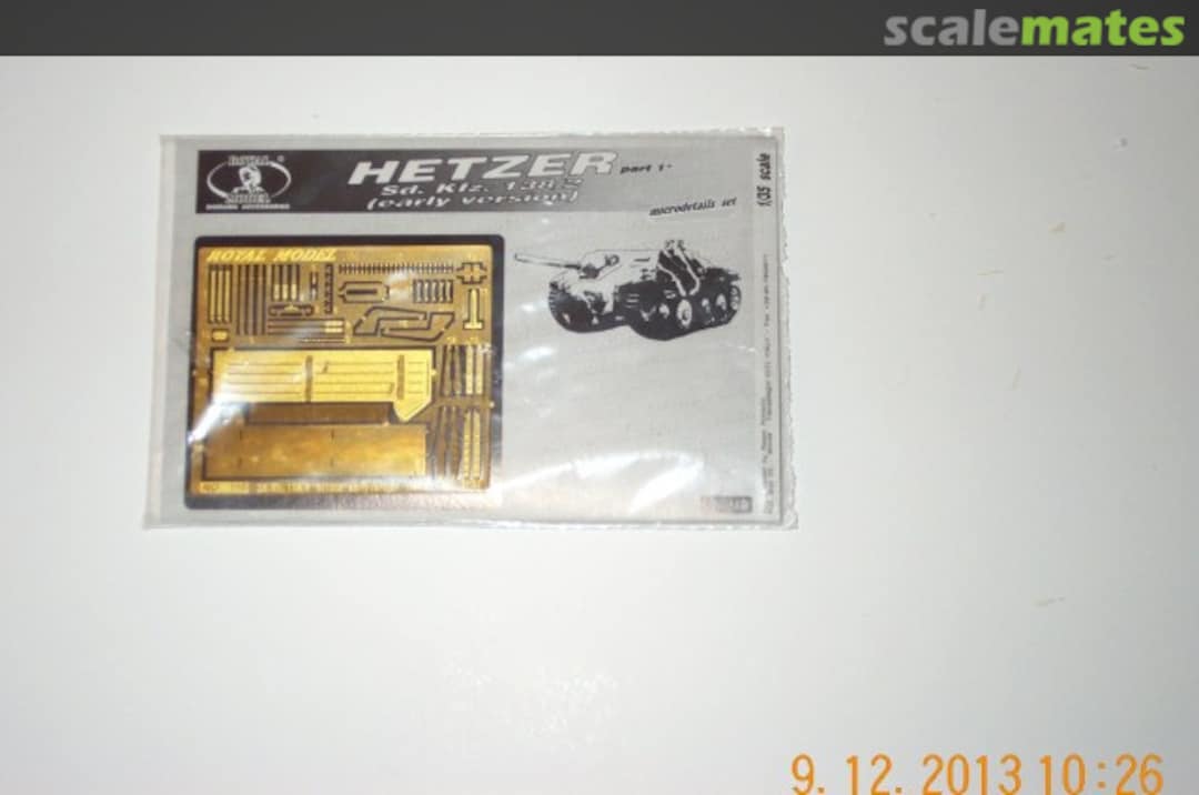 Boxart Hetzer part 1 Sd. Kfz 138/2 (early version) 116 Royal Model