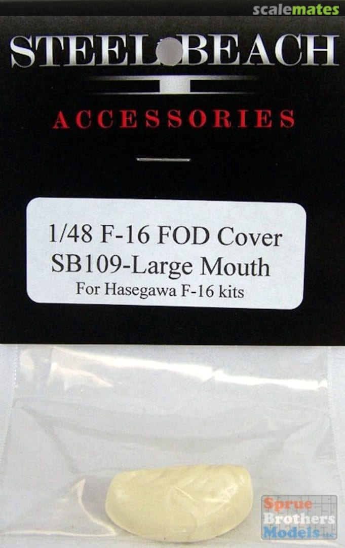 Boxart F-16 Falcon Large Mouth Intake Cover 48012 Steel Beach