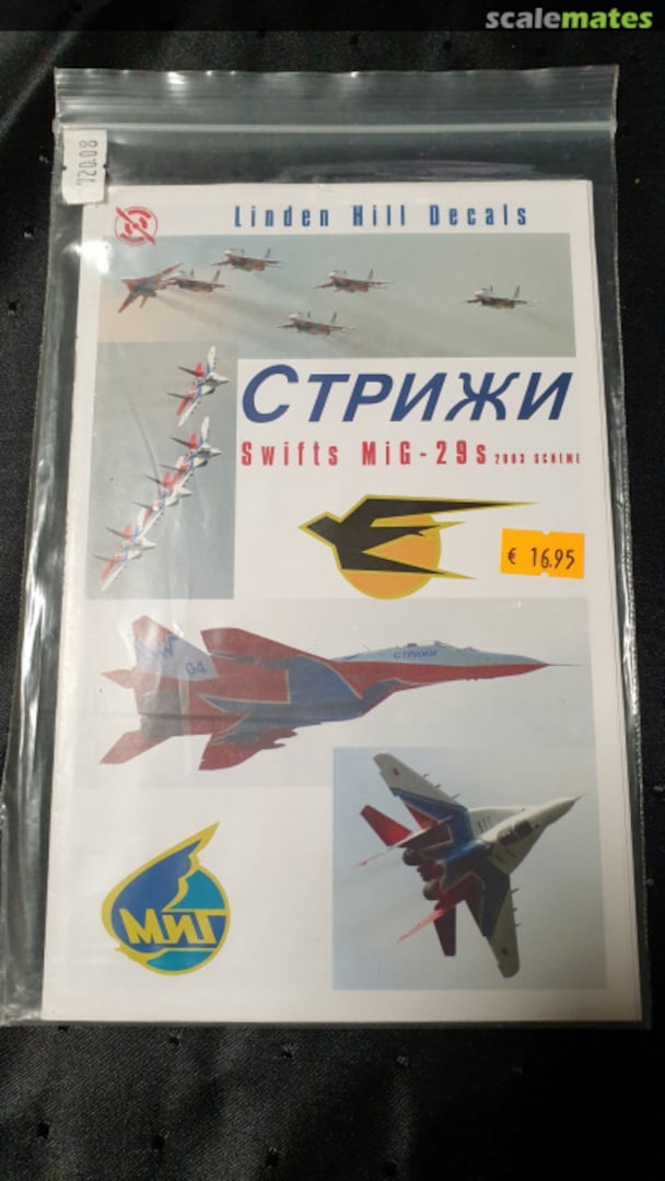 Boxart MiG-29 Fulcrum LHD72008 Linden Hill Decals