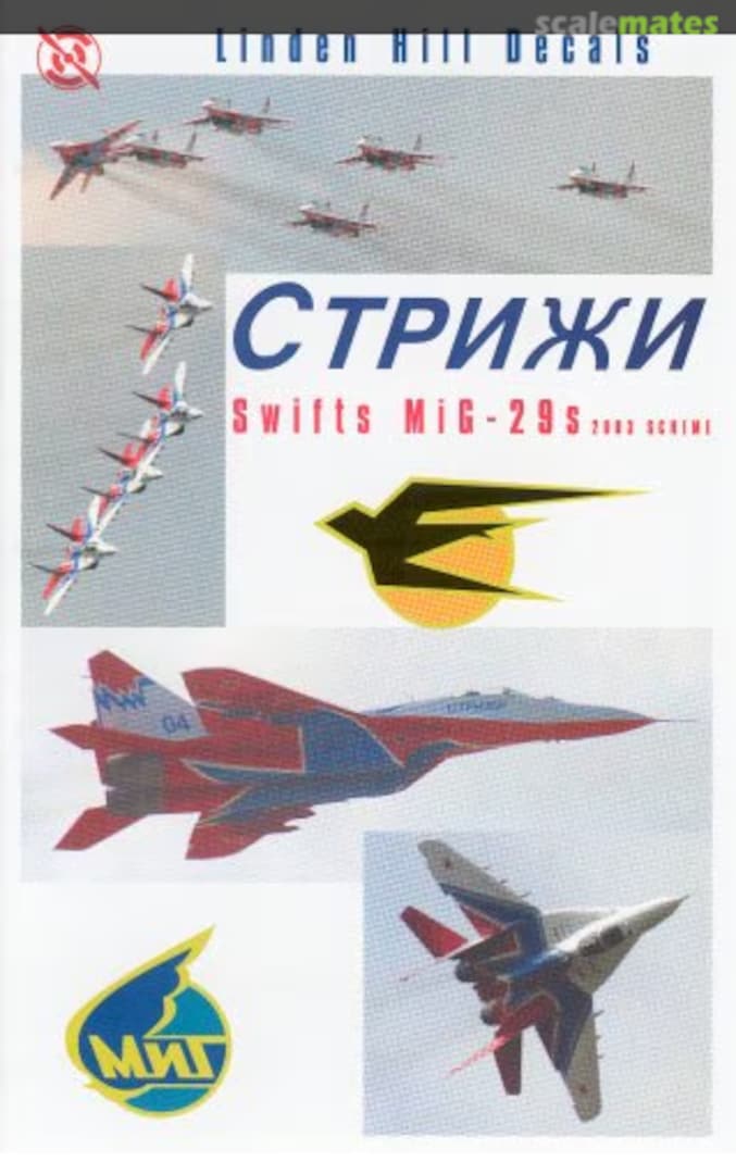 Boxart Swifts MiG-29s LHD72008 Linden Hill Decals