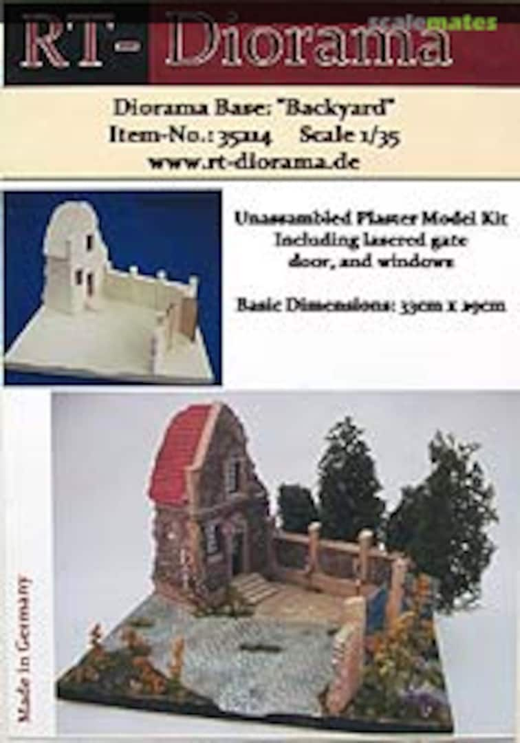 Boxart Diorama-Base: 'Backyard' 35214 RT-Diorama