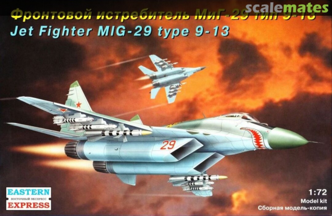 Boxart Jet Fighter MiG-29 type 9-13 72118 Eastern Express