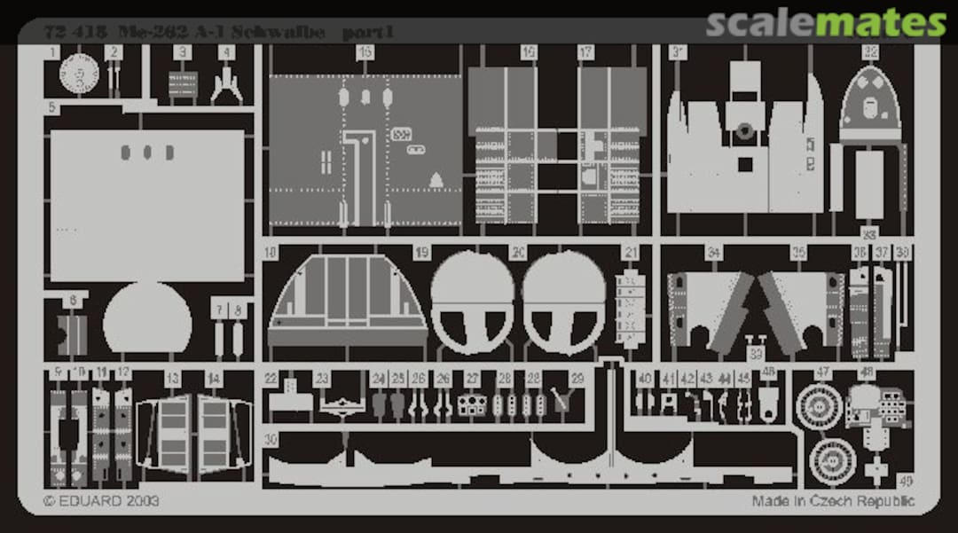 Boxart Me 262A-1 Schwalbe, part 1 72418 Eduard