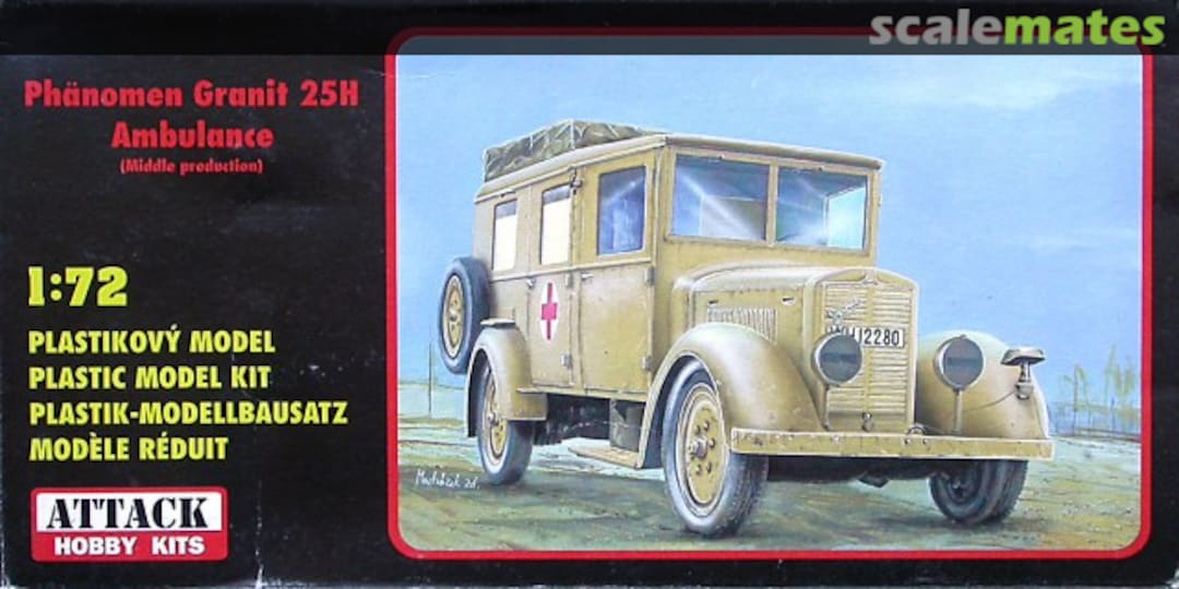 Boxart Phänomen Granit 25H Ambulance 72818 Attack Hobby Kits