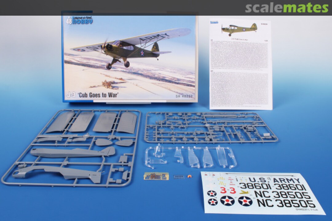 Contents Piper J-3 SH48220 Special Hobby