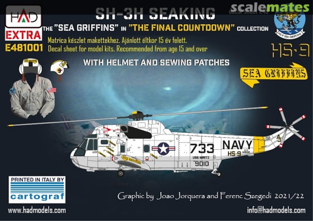 Boxart SH-3H Seaking - Extended Version Decal Sheet E481001 HADmodels 