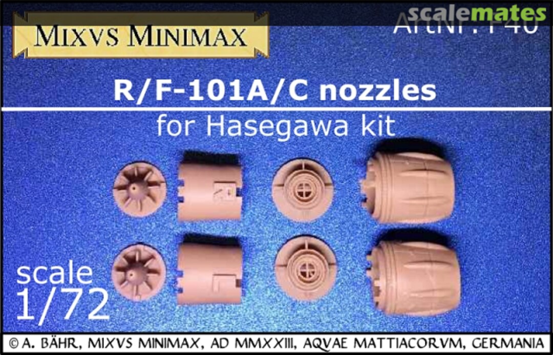 Boxart R/F-101A/C nozzles F40 Mixvs Minimax