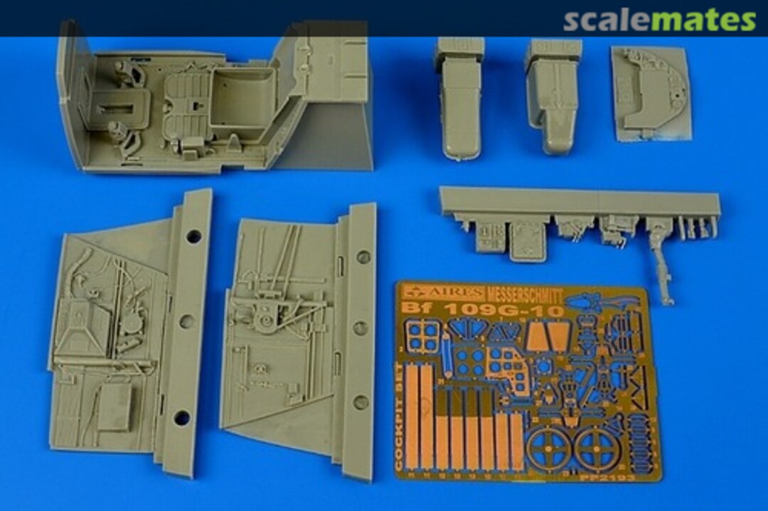 Boxart Bf 109G-10 Cockpit Set 2193 Aires