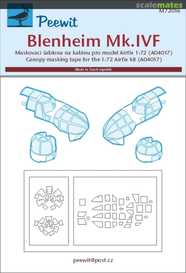 Boxart Bristol Blenheim Mk.IVF M72016 Peewit