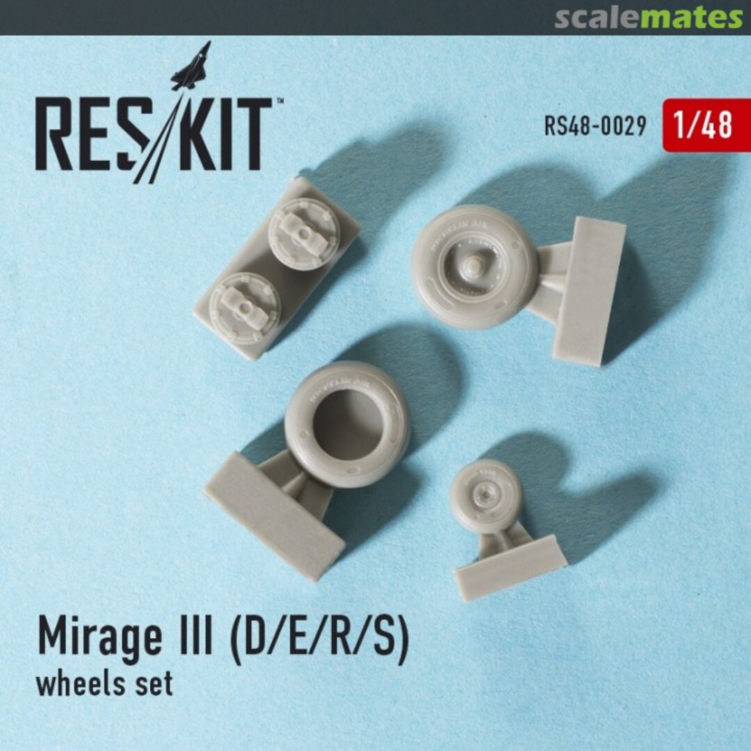 Boxart Mirage III (D/E/R/S) - wheels set RS48-0029 ResKit