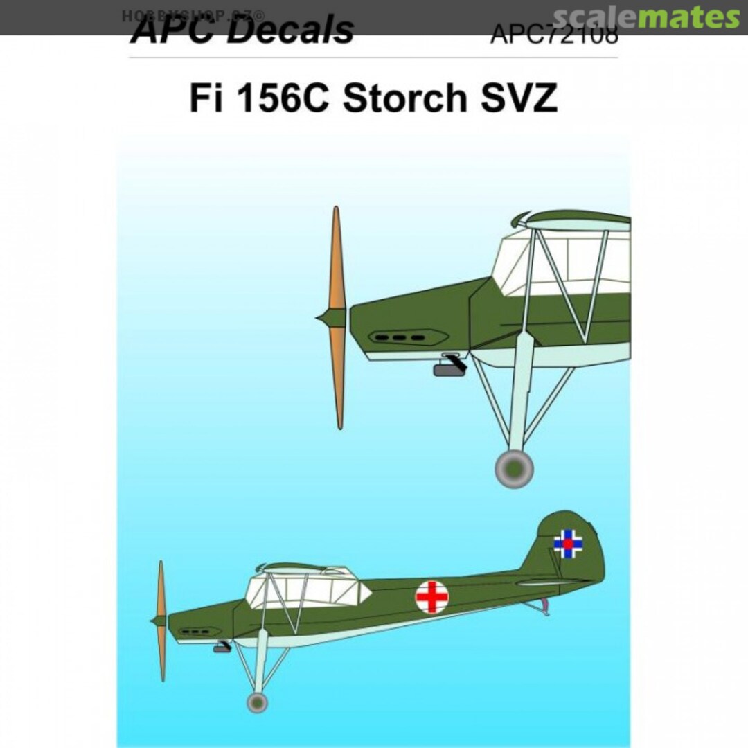 Boxart Fieseler Fi 156 Štorch SVZ APC72108 APC Decals